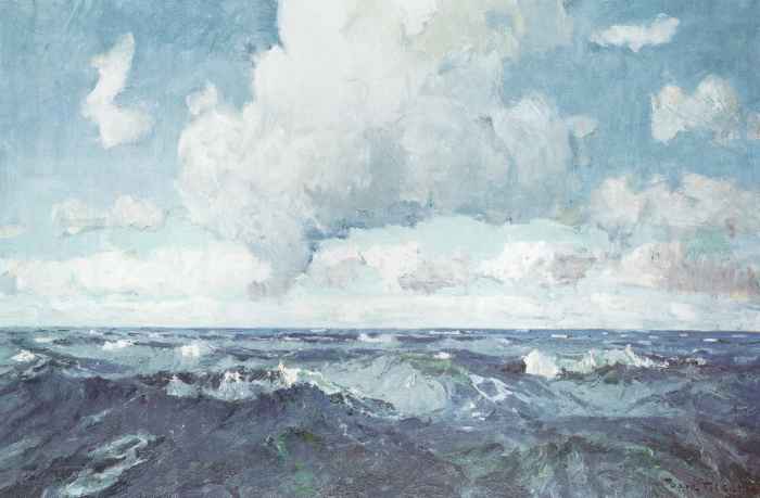 Die Nordsee / 1939 - Öl auf Holz - 80 x 120 cm Die Nordsee / 1939 - Öl auf Holz - 80 x 120 cm