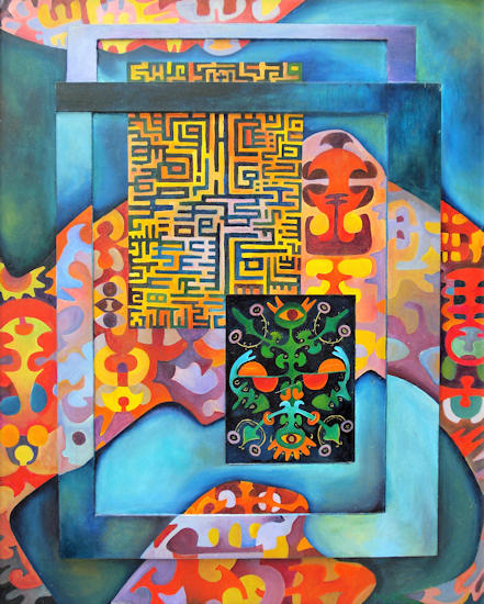 "Vier Kulturen" (05/63 - 60 x 80)